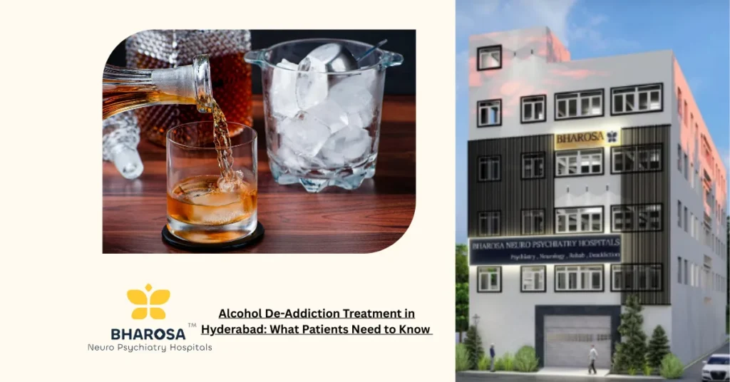 alcohol de-addiction treatment in Hyderabad counselling session patient psychiatrist