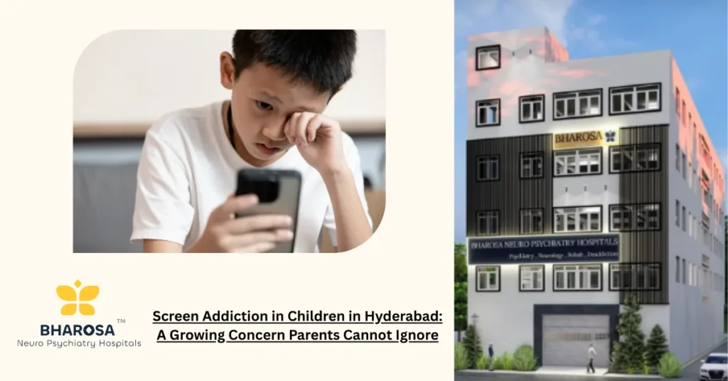 Screen Addiction in Children in Hyderabad: A Growing Concern Parents Cannot Ignore 1 Screen addiction in children in Hyderabad explained with clinical insight and parent guidance