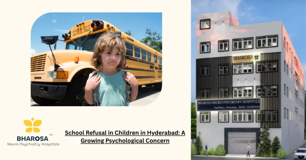 School Refusal in Children in Hyderabad: A Growing Psychological Concern 5 School refusal in children in Hyderabad explained with causes, signs, and treatment guidance