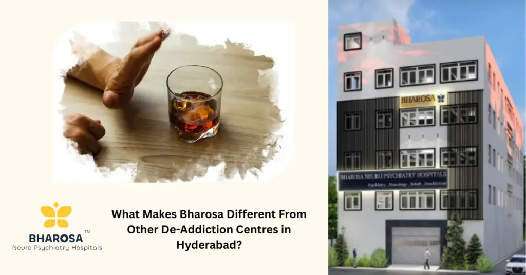 What Makes Bharosa Different From Other De-Addiction Centres in Hyderabad? 7 de-addiction centres in Hyderabad Bharosa Hospitals