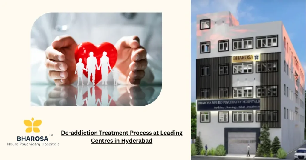 De-addiction treatment process in Hyderabad explained through structured medical and psychological care