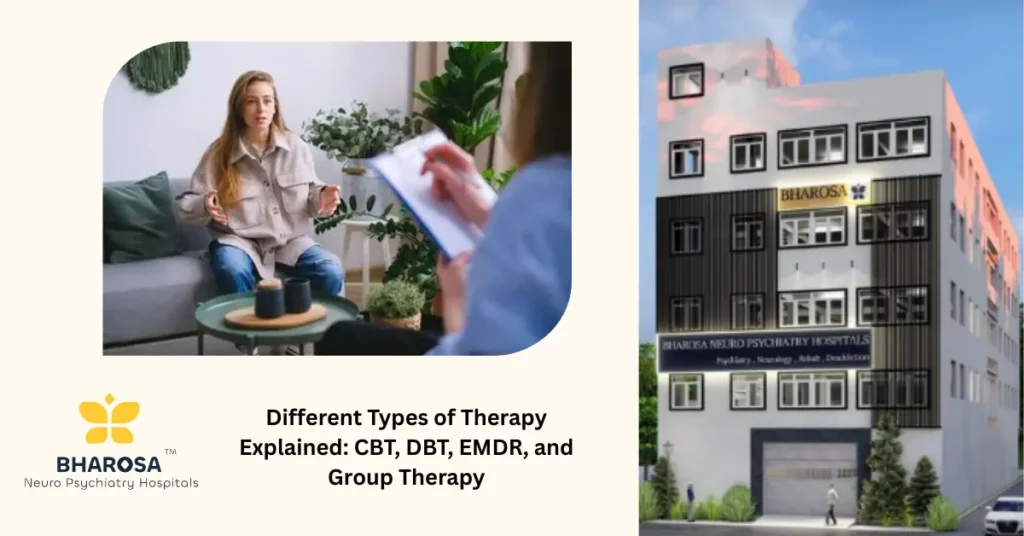 Different Types of Therapy Explained: CBT, DBT, EMDR, and Group Therapy 7 different types of therapy CBT DBT EMDR group therapy