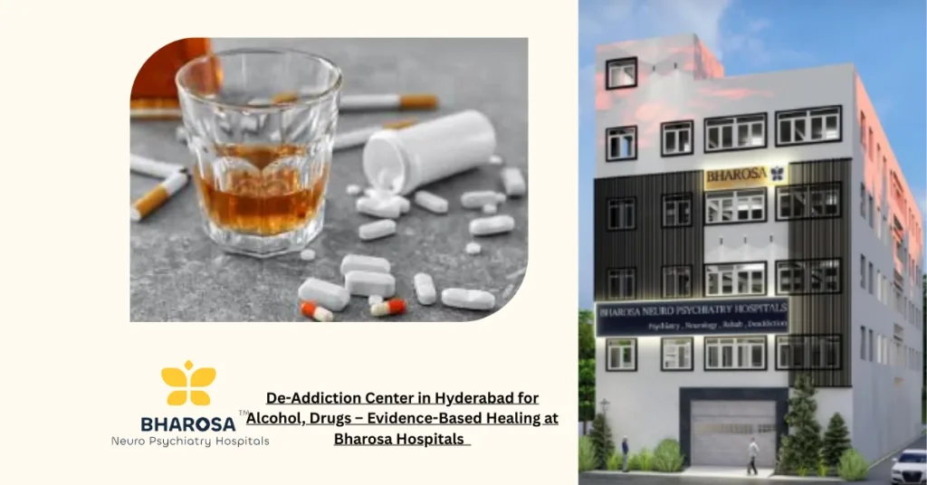 Individual receiving treatment at De-Addiction Center in Hyderabad for Alcohol, Drugs