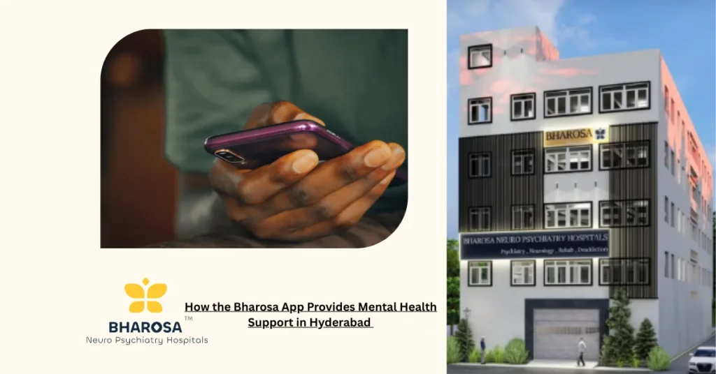 Psychiatrist providing consultation via Bharosa App for mental health support in Hyderabad.