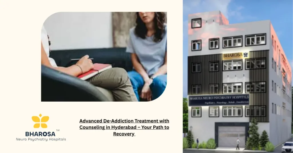 Advanced De-Addiction Treatment with Counseling in Hyderabad – patient therapy session