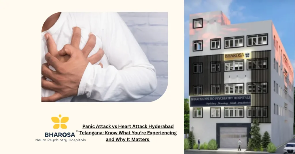 Panic Attack vs Heart Attack Hyderabad Telangana: Know What You’re Experiencing and Why It Matters 7 Panic Attack vs Heart Attack Hyderabad Telangana clinical symptom comparison chart