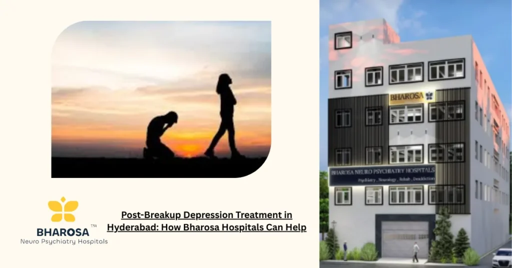 Post-Breakup Depression Treatment in Hyderabad showing a person seeking emotional recovery.