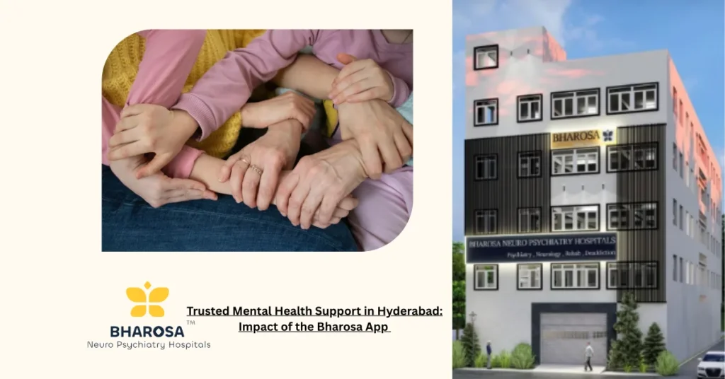Trusted mental health support in Hyderabad through Bharosa App features