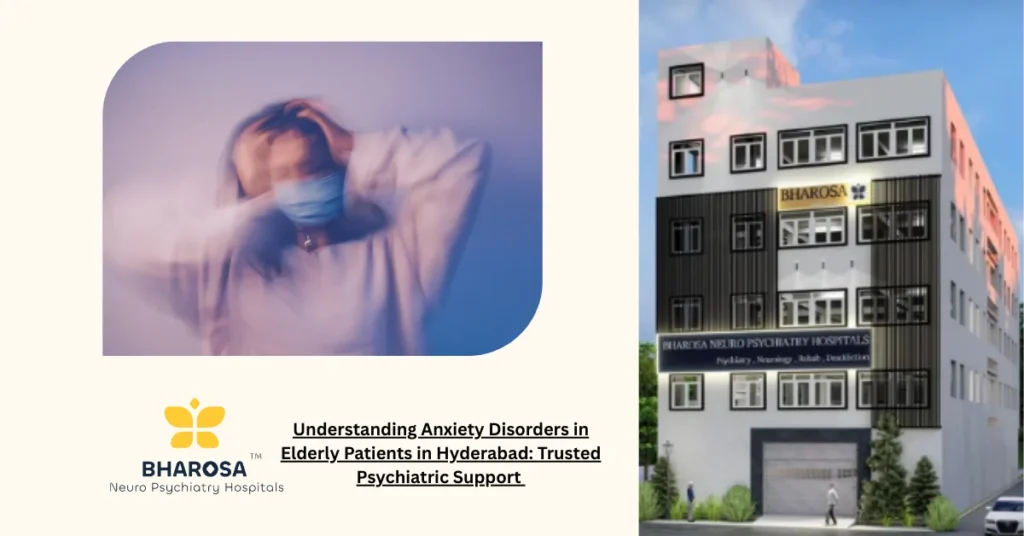 Understanding Anxiety Disorders in Elderly Patients in Hyderabad: Trusted Psychiatric Support 3 Psychiatrist discussing anxiety disorders in elderly patients in Hyderabad with a female patient.