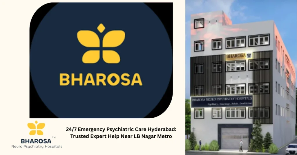 24/7 Emergency Psychiatric Care Hyderabad: Trusted Expert Help Near LB Nagar Metro 22 24/7 Emergency Psychiatric Care Hyderabad near LB Nagar Metro welcoming patient at night