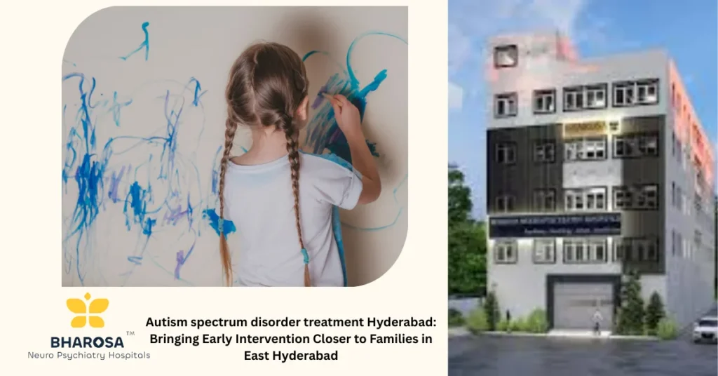 Therapist conducting early intervention session as part of autism spectrum disorder treatment Hyderabad