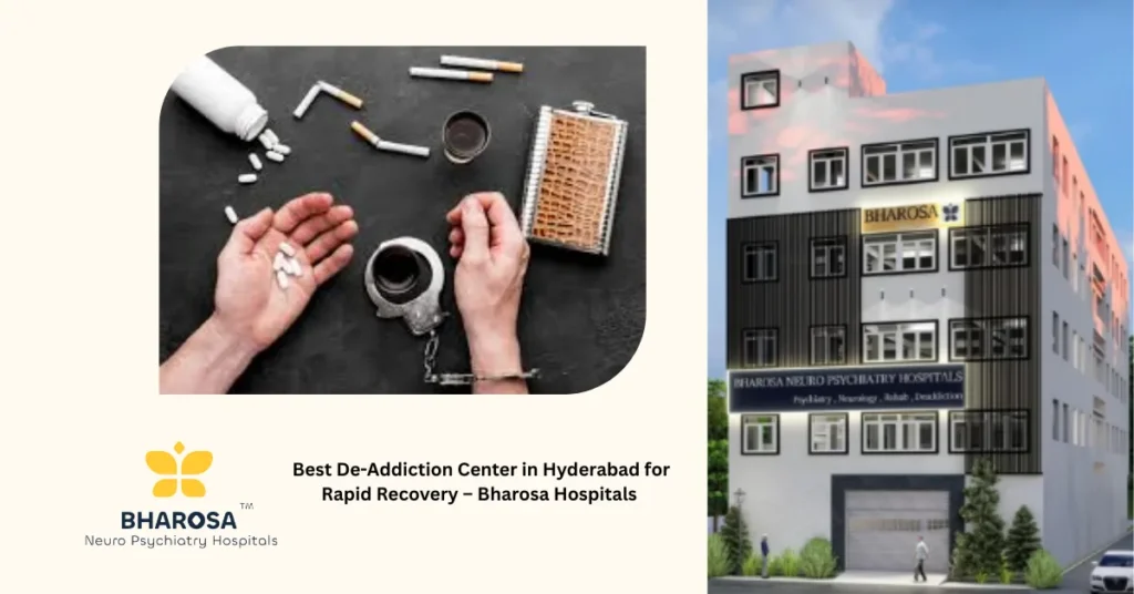Best De-Addiction Center in Hyderabad for Rapid Recovery – Bharosa Hospitals 3 Best De-Addiction Center in Hyderabad for Rapid Recovery showing patient care at Bharosa Neuro-Psychiatry Hospitals