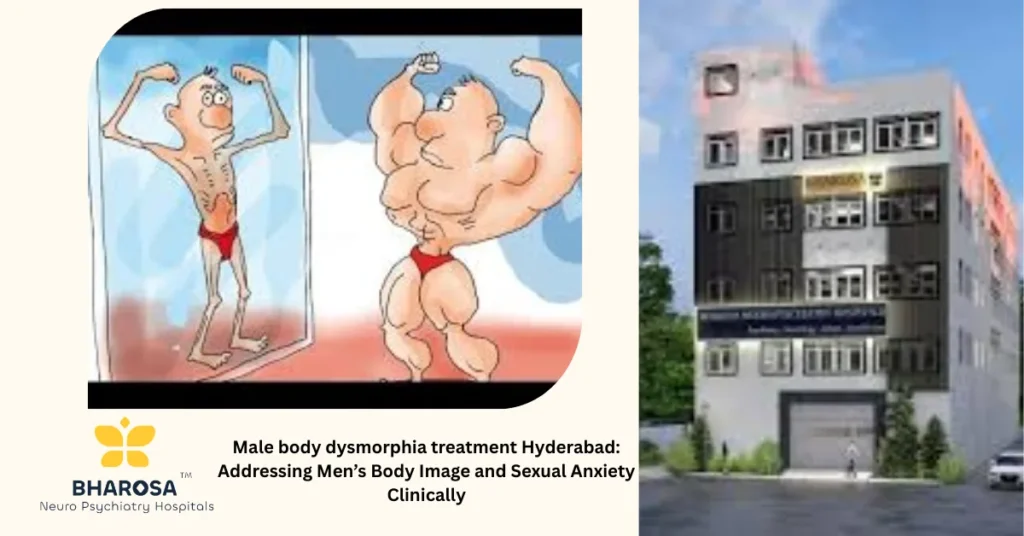 Male body dysmorphia treatment Hyderabad: Addressing Men’s Body Image and Sexual Anxiety Clinically 3 Male body dysmorphia treatment Hyderabad clinical counseling session with psychiatrist