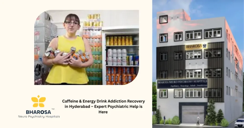 Caffeine & Energy Drink Addiction Recovery in Hyderabad – Expert Psychiatric Help is Here 1 Caffeine & Energy Drink Addiction Recovery in Hyderabad therapy session at Bharosa Hospitals.
