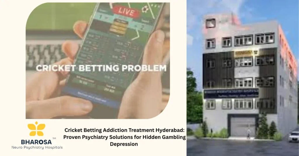 Young male in Hyderabad seeking Cricket Betting Addiction Treatment Hyderabad.