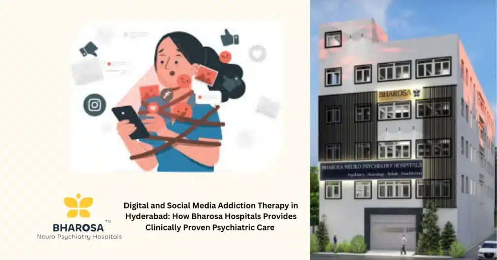 Digital and Social Media Addiction Therapy in Hyderabad: How Bharosa Hospitals Provides Clinically Proven Psychiatric Care 7 Digital and Social Media Addiction Therapy in Hyderabad - counselling session between teen and psychiatrist at Bharosa Hospitals Digital and Social Media Addiction Therapy in Hyderabad - counselling session between teen and psychiatrist at Bharosa Hospitals