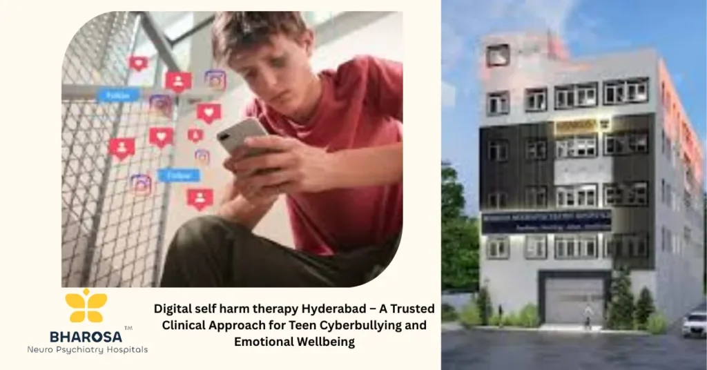 Digital self harm therapy Hyderabad – A Trusted Clinical Approach for Teen Cyberbullying and Emotional Wellbeing 9 Digital self harm therapy Hyderabad teen psychiatrist counseling session
