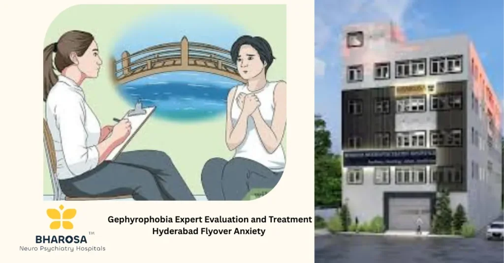 Gephyrophobia Expert Evaluation and Treatment Hyderabad Flyover Anxiety 5 Anxious driver on Hyderabad flyover seeking gephyrophobia expert evaluation and treatment Hyderabad flyover anxiety
