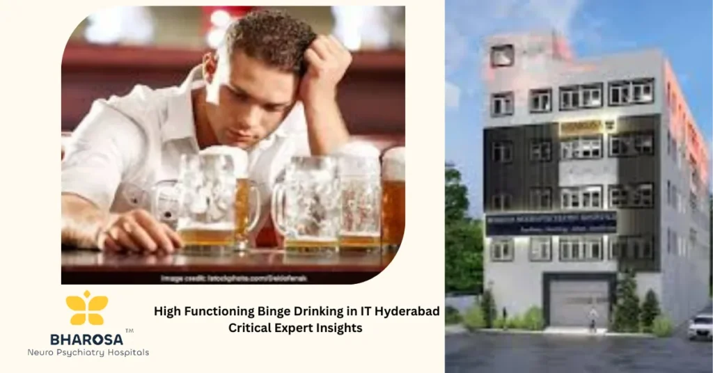 Young IT professional in Hyderabad struggling with High Functioning Binge Drinking in IT Hyderabad