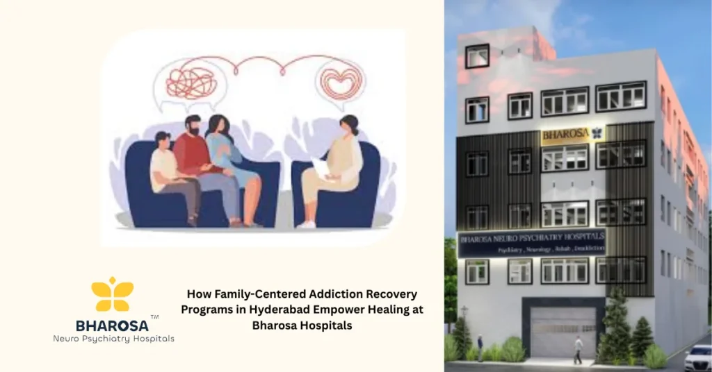 Family-Centered Addiction Recovery Programs in Hyderabad supportive therapy session