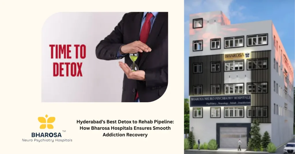 A multidisciplinary clinical team at Bharosa Hospitals using Hyderabad’s Best Detox to Rehab Pipeline for addiction recovery in Hyderabad.
