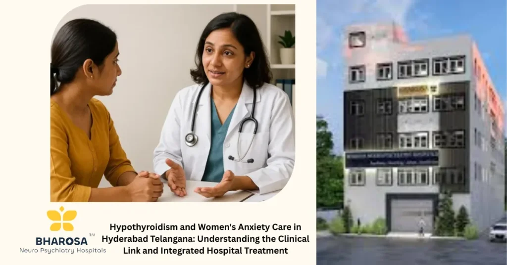 Hypothyroidism and Women's Anxiety Care in Hyderabad Telangana compassionate doctor consultation digital thyroid reports integrated hospital app