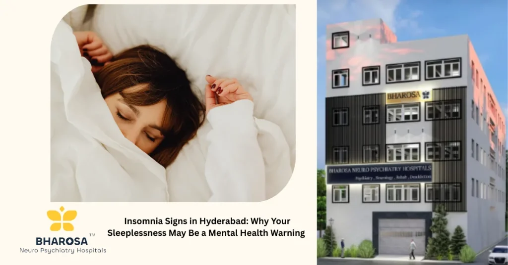 Psychiatrist discussing insomnia signs in Hyderabad with a patient at Bharosa Neuro-Psychiatry Hospitals