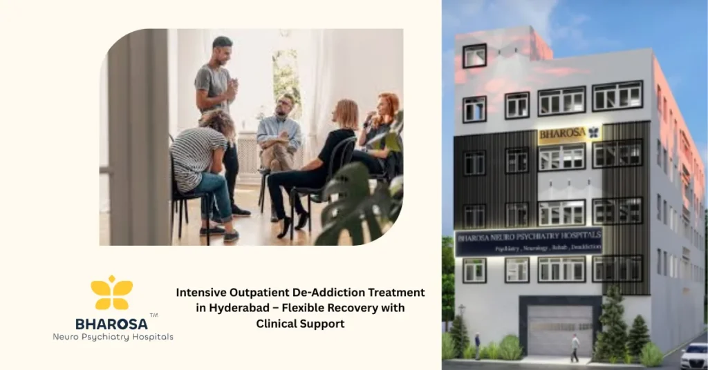Intensive Outpatient De-Addiction Treatment in Hyderabad – Flexible Recovery with Clinical Support 7 Intensive Outpatient De-Addiction Treatment in Hyderabad at Bharosa Hospitals