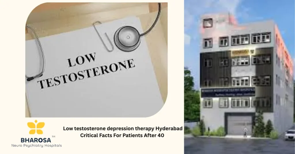 Low testosterone depression therapy Hyderabad compassionate psychiatrist consultation image