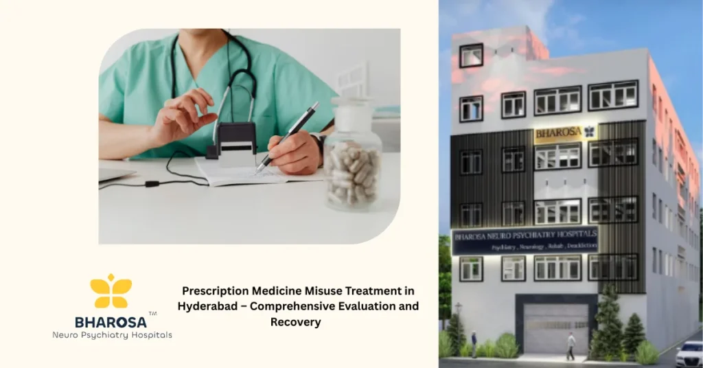 Psychiatrist counseling patient for Prescription Medicine Misuse Treatment in Hyderabad