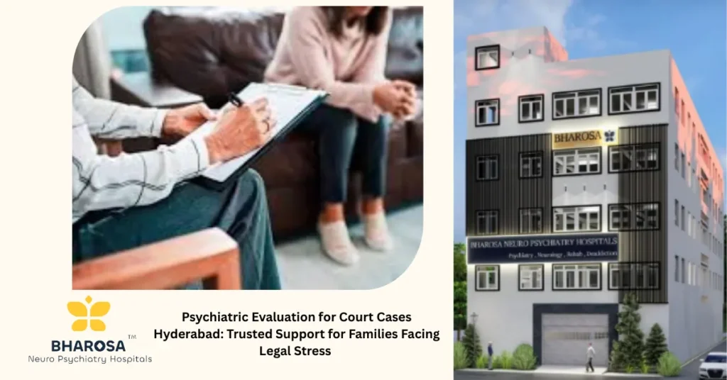 Psychiatric Evaluation for Court Cases Hyderabad: Trusted Support for Families Facing Legal Stress 1 Psychiatric evaluation for court cases Hyderabad at Bharosa Hospitals compassionate care for legal stress near Ranga Reddy Court