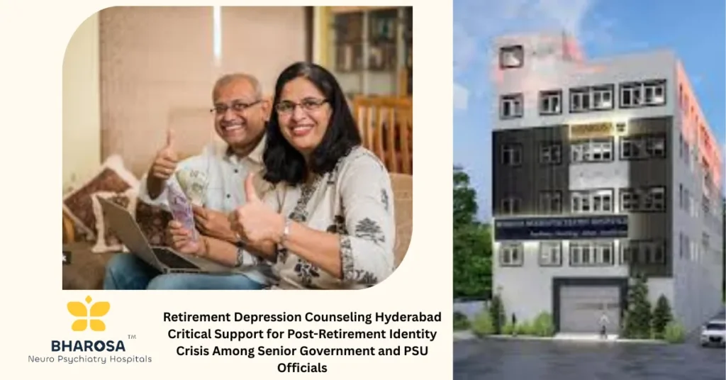 Retirement Depression Counseling Hyderabad senior citizens seeking geriatric mental health therapy in Hyderabad