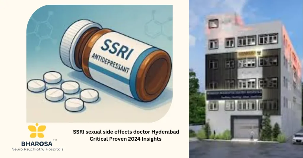 Consultation for SSRI sexual side effects doctor Hyderabad at Bharosa Neuro-Psychiatry Hospitals