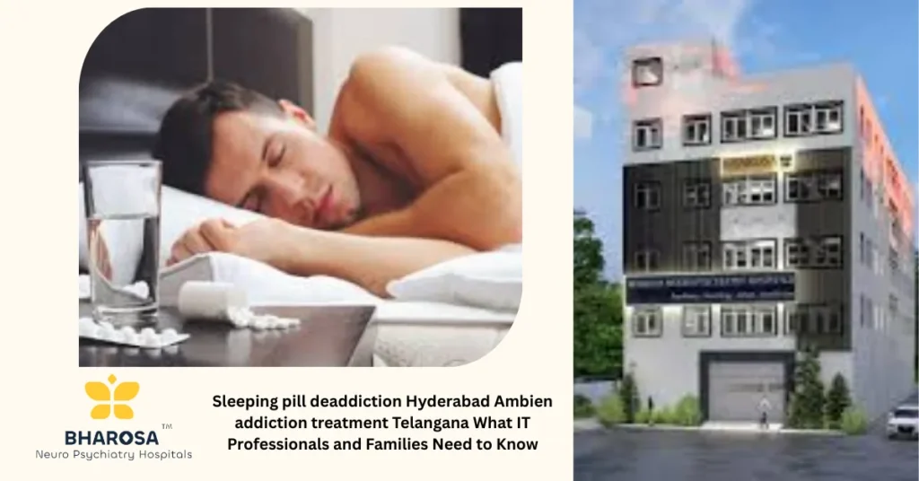 Sleeping pill deaddiction Hyderabad Ambien addiction treatment Telangana patient counseling session in Hyderabad