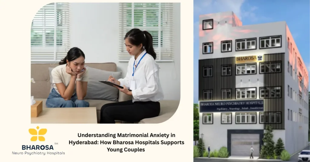 Couple receiving treatment for Understanding Matrimonial Anxiety in Hyderabad