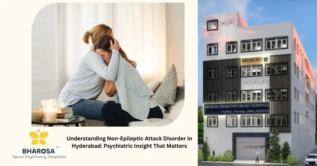 Patient receiving therapy for Non-Epileptic Attack Disorder in Hyderabad at Bharosa Hospitals