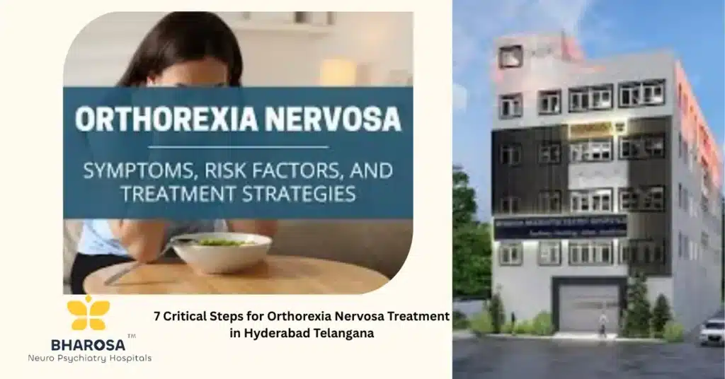 Orthorexia nervosa treatment in Hyderabad Telangana compassionate psychiatrist with patient in Bharosa Neuro-Psychiatry Hospitals