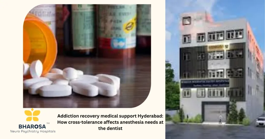 Addiction recovery medical support Hyderabad: Psychiatrist and dentist collaborating for safe anesthesia in recovering addicts