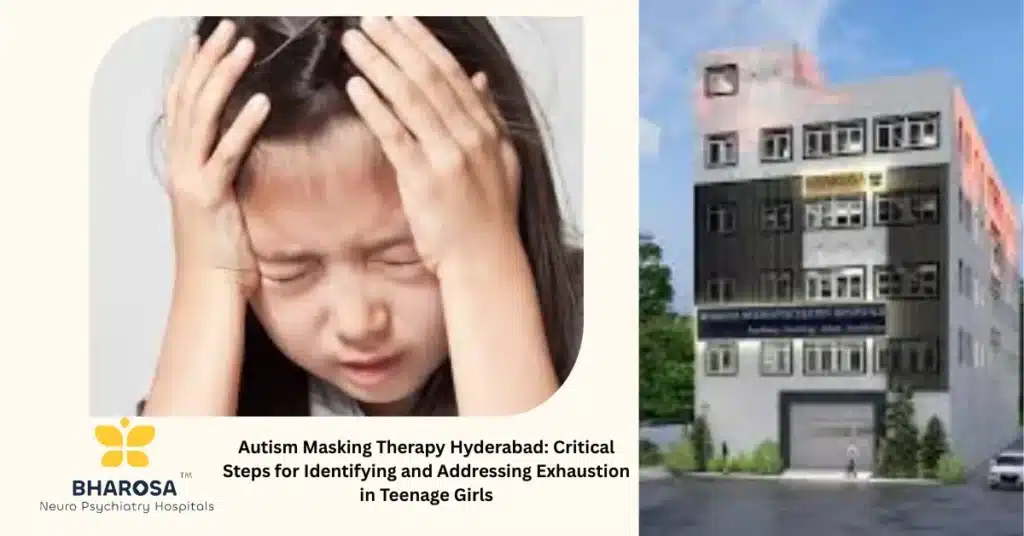 Autism Masking Therapy Hyderabad consultation at Bharosa Hospitals between teenage girl, parent, and psychiatrist