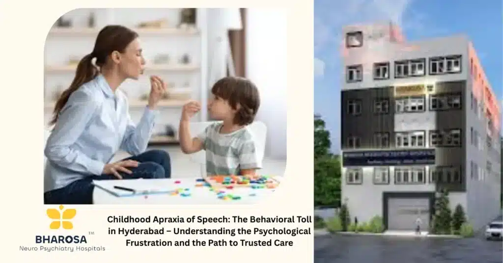 Childhood Apraxia of Speech: The Behavioral Toll in Hyderabad – pediatric speech therapy session with specialist in Hyderabad