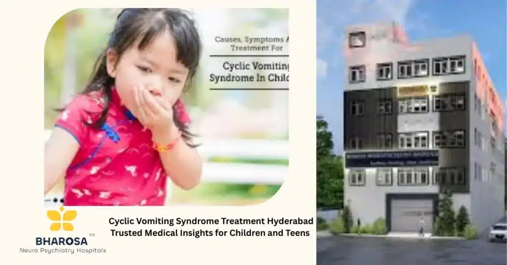 Cyclic Vomiting Syndrome Treatment Hyderabad child psychiatrist explaining gut brain link to family