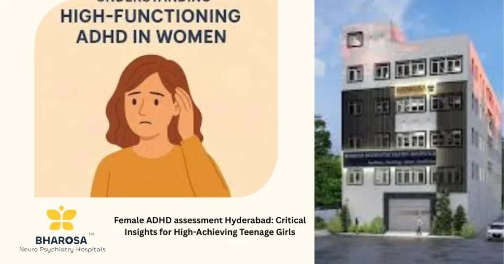 Female ADHD assessment Hyderabad: Critical Insights for High-Achieving Teenage Girls 5 Female ADHD assessment Hyderabad with adolescent girl parent and psychiatrist in consultation