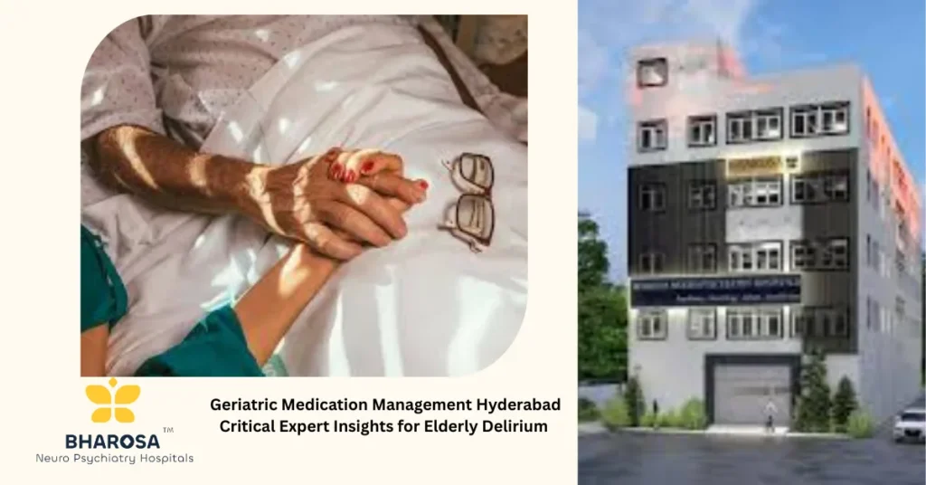 Geriatric Medication Management Hyderabad Critical Expert Insights for Elderly Delirium 5 Elderly patient and doctor discussing geriatric medication management Hyderabad at Bharosa Hospitals