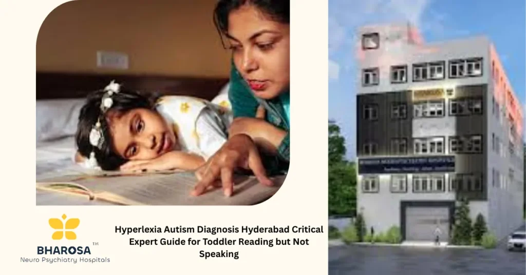 Hyperlexia Autism Diagnosis Hyderabad Critical Expert Guide for Toddler Reading but Not Speaking 1 Psychiatrist assessing young child with hyperlexia autism diagnosis Hyderabad in a trusted hospital setting