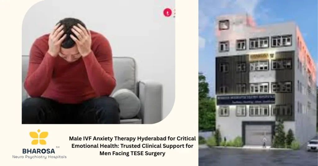 Male IVF Anxiety Therapy Hyderabad psychiatrist male TESE surgery counselling image
