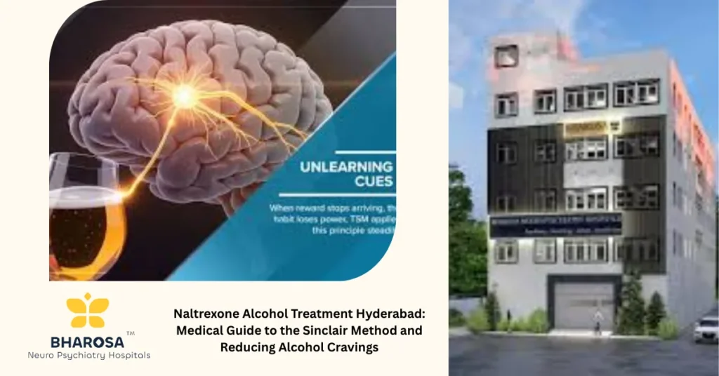 Naltrexone Alcohol Treatment Hyderabad: Medical Guide to the Sinclair Method and Reducing Alcohol Cravings 1 Psychiatrist explains Naltrexone Alcohol Treatment Hyderabad to patient at Bharosa Neuro-Psychiatry Hospitals