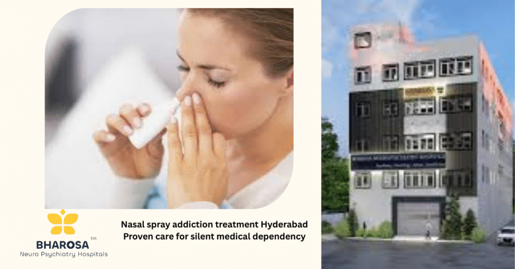 Patient struggles with sleep due to nasal spray addiction treatment Hyderabad