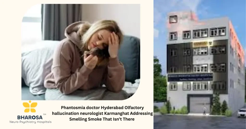 Phantosmia doctor Hyderabad Olfactory hallucination neurologist Karmanghat consulting patient