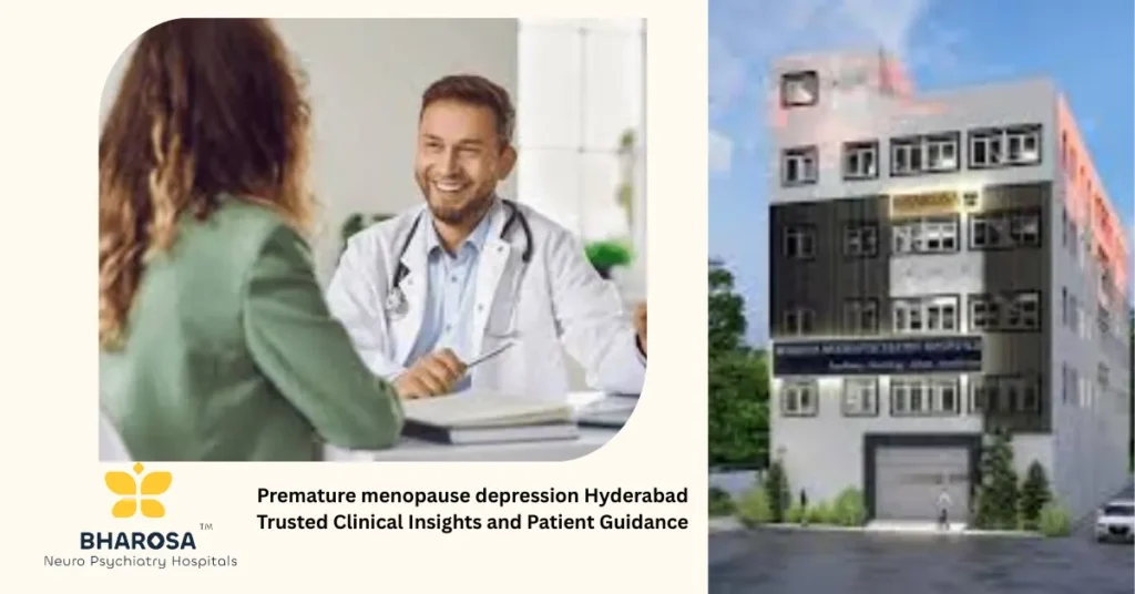 Premature menopause depression Hyderabad group counseling psychiatry session support