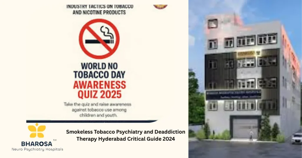 Group counseling for Smokeless Tobacco Psychiatry and Deaddiction Therapy Hyderabad at Bharosa Hospitals